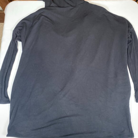Athleta Purana Wrap Sweatshirt 486073 L Modal Black Hoodie - Picture 6 of 7